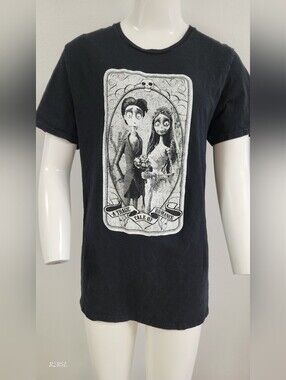 Corpse Bride WBEI A Tragic Tale of Romance tee Black White graphic Mens M Goth
